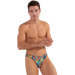 Slip der Marke HOM - Micro Slip Comfort HOM Funky Styles - Mehrfarbiger Druck - LIMITED EDITION - Ref : 402897 40P023