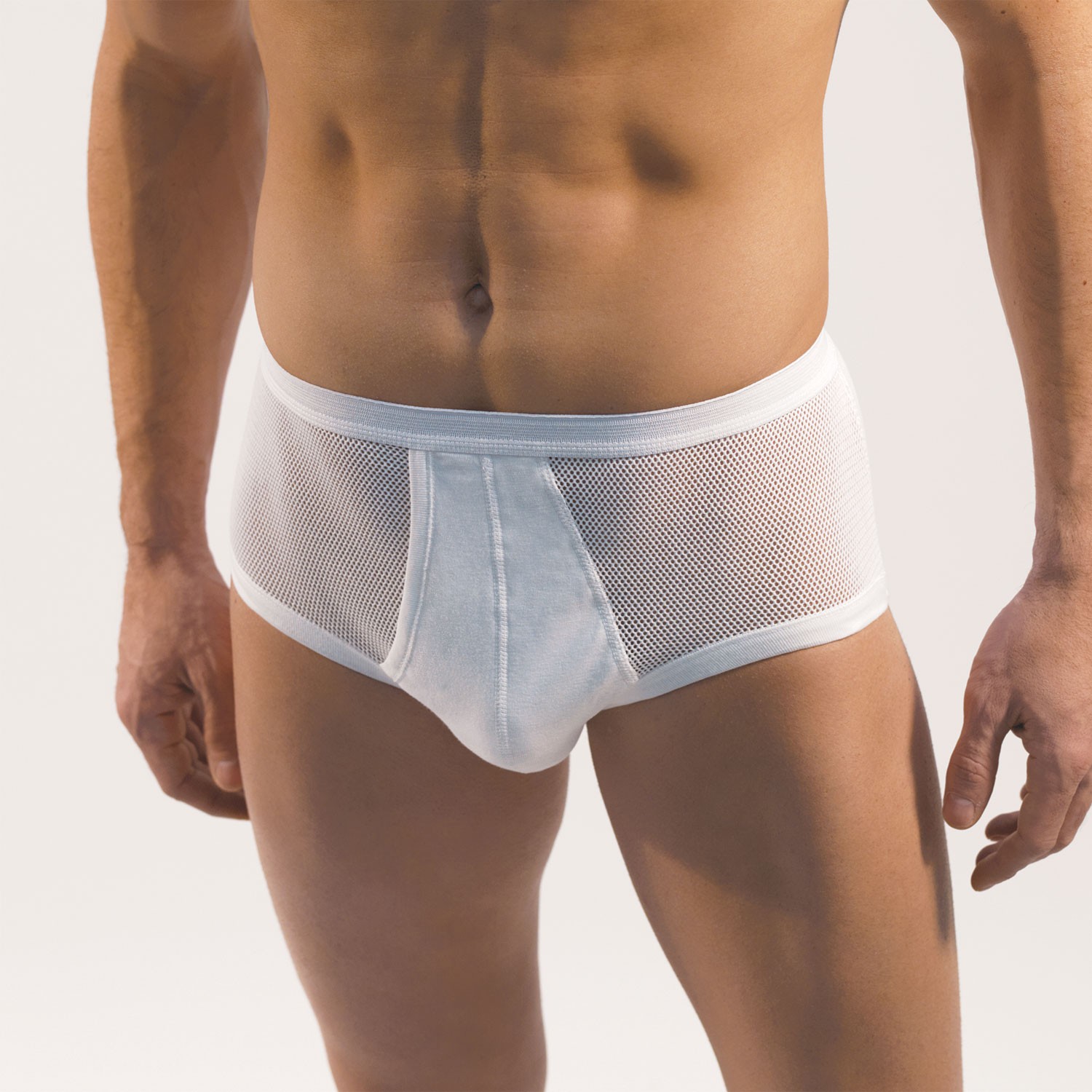 slip maille filet homme