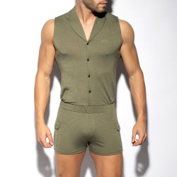 Loungewear de la marca ES COLLECTION - copy of Bodysuit sin mangas - negro - Ref : SP257 C12