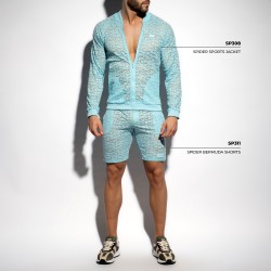 Veste de la marque ES COLLECTION - Veste Spider - bleu ciel - Ref : SP308 C23