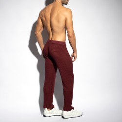 Pantalon de la marque ES COLLECTION - Pantalon checkmate - Rouge grenat - Ref : SP328 C29