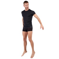 Haut de la marque HOM - T-shirt Col rond H-Fresh HOM - noir - Ref : 403003 0004