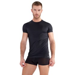 Haut de la marque HOM - T-shirt Col rond H-Fresh HOM - noir - Ref : 403003 0004