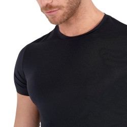 Haut de la marque HOM - T-shirt Col rond H-Fresh HOM - noir - Ref : 403003 0004