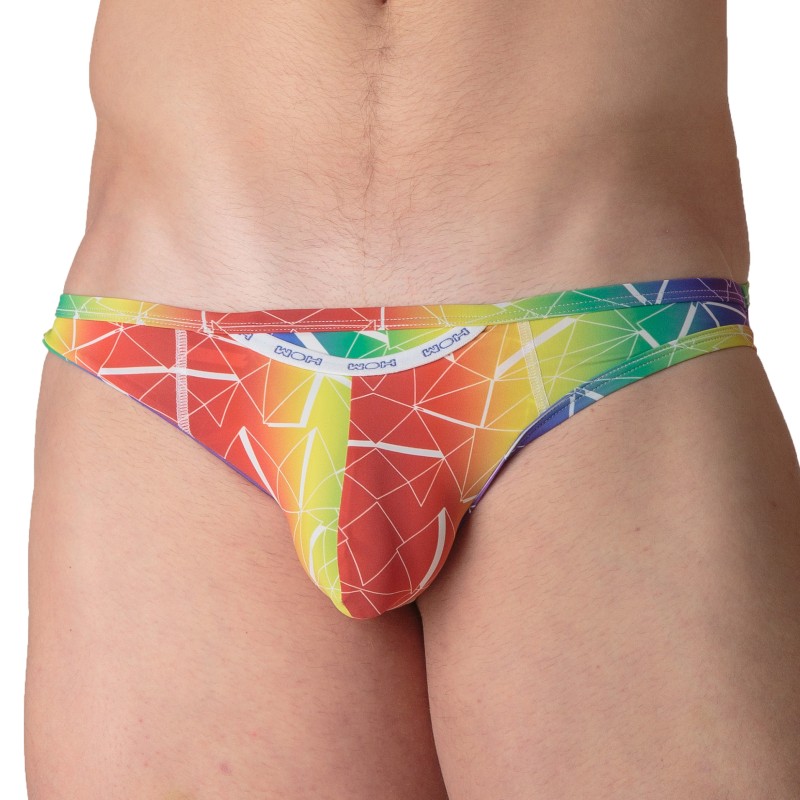 Slip de la marca WOH - Micro Calzoncillos Sexy Fun WOH Rainbow - Ref : 463033 P023