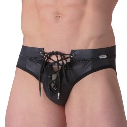 Slip, Tanga de la marque WOH - Mini Slip à Lacets Night Universe WOH - Ref : 463027 0004