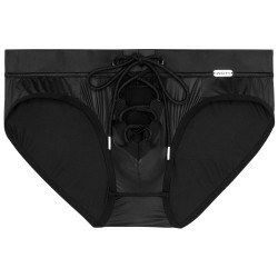 Slip, Tanga de la marque WOH - Mini Slip à Lacets Night Universe WOH - Ref : 463027 0004
