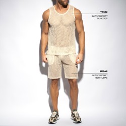 Débardeur de la marque ES COLLECTION - Débardeur Raw Crochet - Ref : TS352 C28