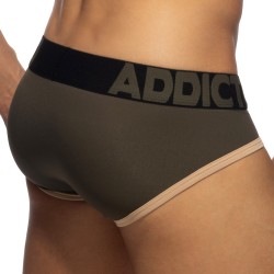 Slip, Tanga de la marque ADDICTED - Slip Naked Feeling - Kaki - Ref : AD1358 C12