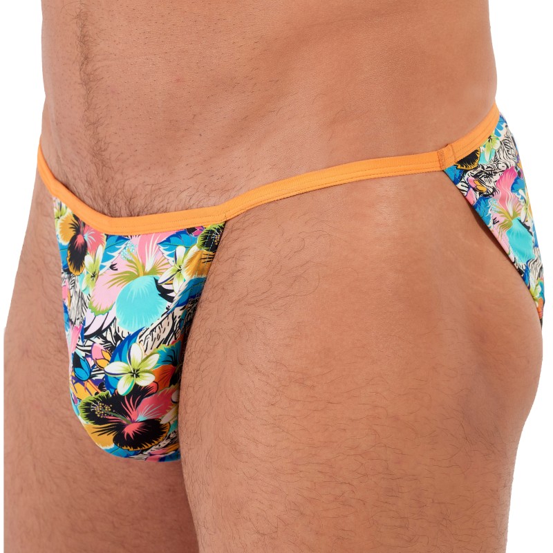 Slip der Marke HOM - Funky Styles Floral Breeze Tanga - LIMITIERTE AUFLAGE - Ref : 403043 P0JX