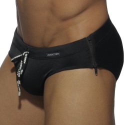 Slip de bain de la marque AD FÉTISH - Slip de bain Sides Zipper - noir - Ref : ADS120 C10