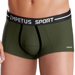Boxer, shorty de la marque IMPETUS - Shorty Sport Ergonomic kaki - Ref : 2051B87 GN018