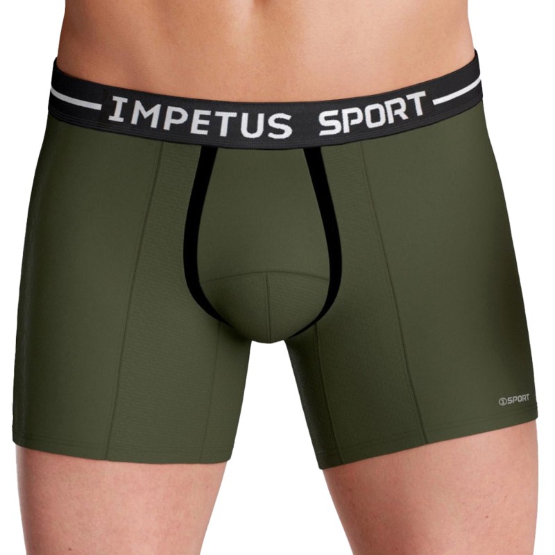 Boxer, shorty de la marque IMPETUS - Boxer Sport Ergonomic kaki - Ref : 2052B87 GN018