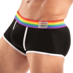 Boxershorts, Shorty der Marke TOF PARIS - Kurze Boxershorts Tof Paris Rainbow - Schwarz - Ref : TOF531N