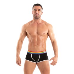 Boxershorts, Shorty der Marke TOF PARIS - Kurze Boxershorts Tof Paris Rainbow - Schwarz - Ref : TOF531N