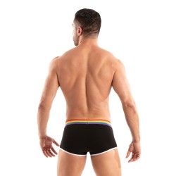Boxershorts, Shorty der Marke TOF PARIS - Kurze Boxershorts Tof Paris Rainbow - Schwarz - Ref : TOF531N