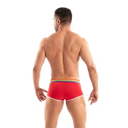 Shorts Boxer, Shorty de la marca TOF PARIS - Bóxer Corto Tof Paris Rainbow - Rojo - Ref : TOF531R