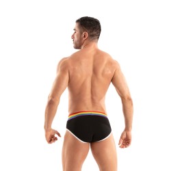 Slip der Marke TOF PARIS - Slip Tof Paris Rainbow - Schwarz - Ref : TOF532N