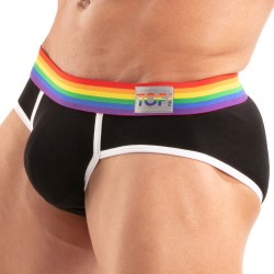 Slip der Marke TOF PARIS - Slip Tof Paris Rainbow - Schwarz - Ref : TOF532N