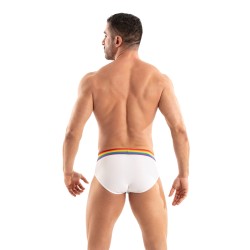 Brief of the brand TOF PARIS - Briefs Tof Paris Rainbow - White - Ref : TOF532B