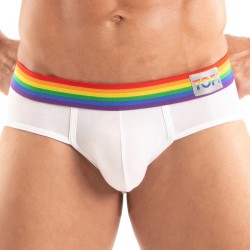 Slip der Marke TOF PARIS - Slip Tof Paris Rainbow - Weiß - Ref : TOF532B