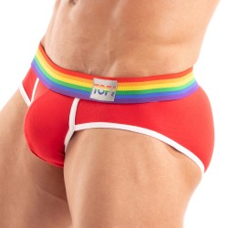 Brief of the brand TOF PARIS - Briefs Tof Paris Rainbow - Red - Ref : TOF532R