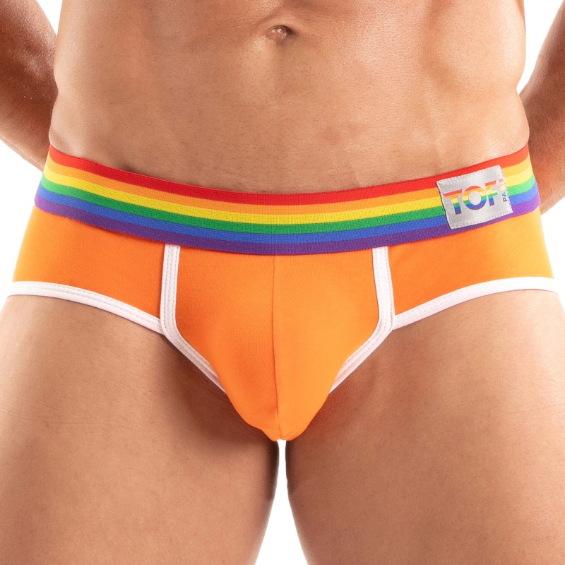 Brief of the brand TOF PARIS - Briefs Tof Paris Rainbow - Orange - Ref : TOF532O