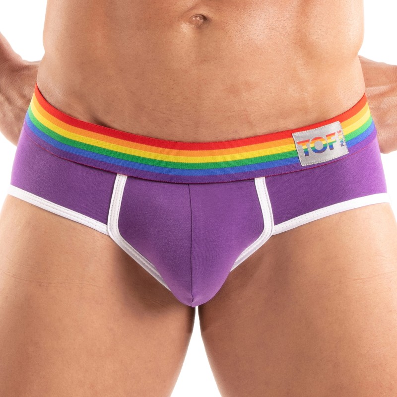 Slip der Marke TOF PARIS - Slip Tof Paris Rainbow - Violett - Ref : TOF532V