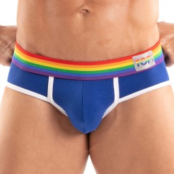 Brief of the brand TOF PARIS - Briefs Tof Paris Rainbow - Royal Blue - Ref : TOF532BUR