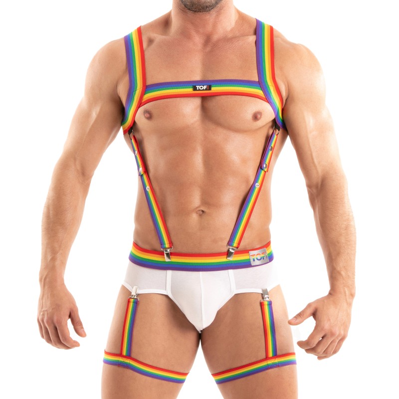Accessories of the brand TOF PARIS - Suspenders Tof Paris Rainbow - Ref : TOF561RW