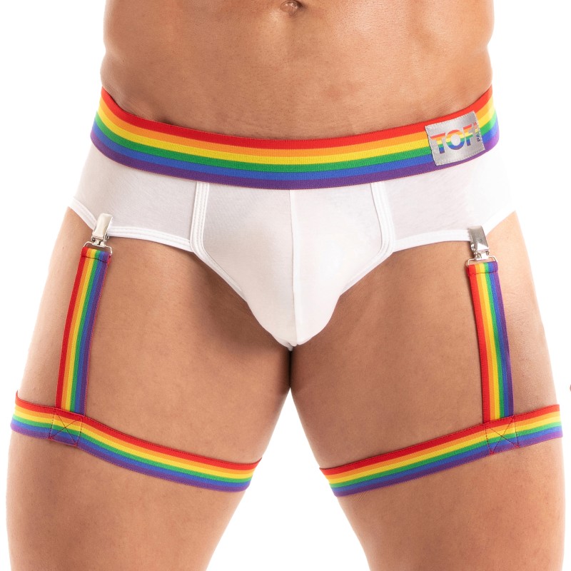 Accessories of the brand TOF PARIS - Leg harness Tof Paris Rainbow - Ref : TOF562RW Accessories of the brand TOF PARIS - Leg harness Tof Paris Rainbow - Ref : TOF562RW