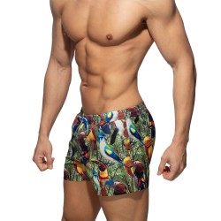 Pantaloncini da bagno del marchio ADDICTED - Short de Bain Exotic Birds - Ref : ADS355 C10