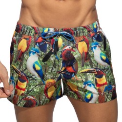 Pantaloncini da bagno del marchio ADDICTED - Short de Bain Exotic Birds - Ref : ADS355 C10