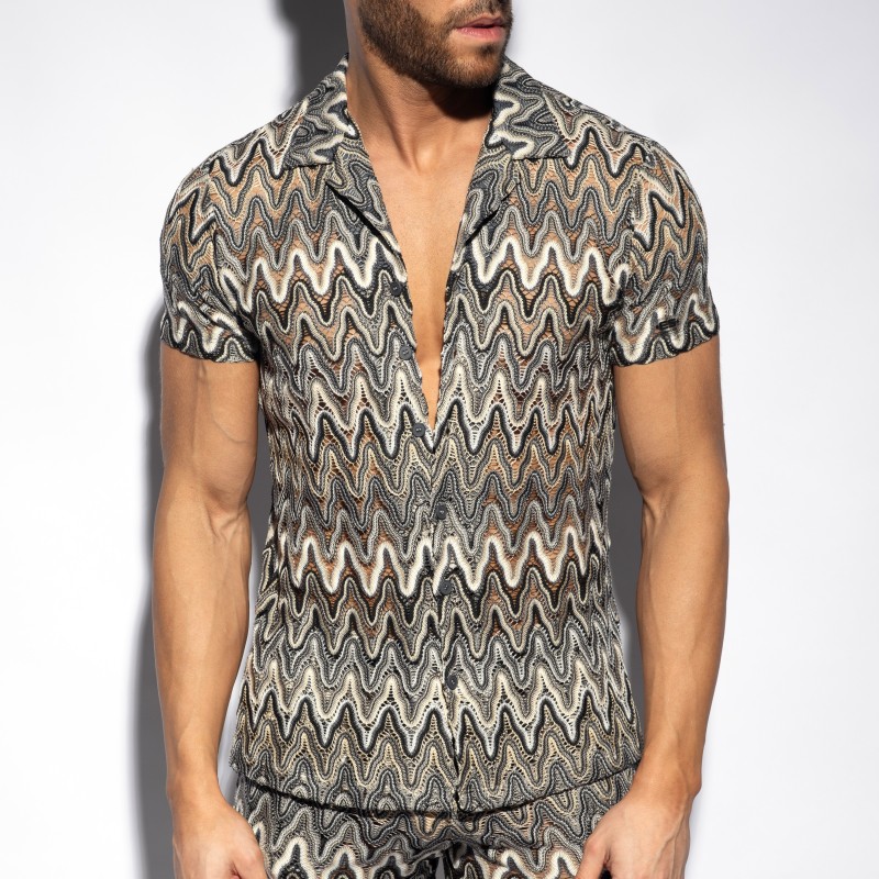 Camicia del marchio ES COLLECTION - Chemise Adana - Ref : SHT028 C13 Camicia del marchio ES COLLECTION - Chemise Adana - Ref : SHT028 C13