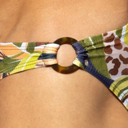 Badeschein der Marke ES COLLECTION - Bikini de Bain Seychelles - Kaki - Ref : 2516 C12