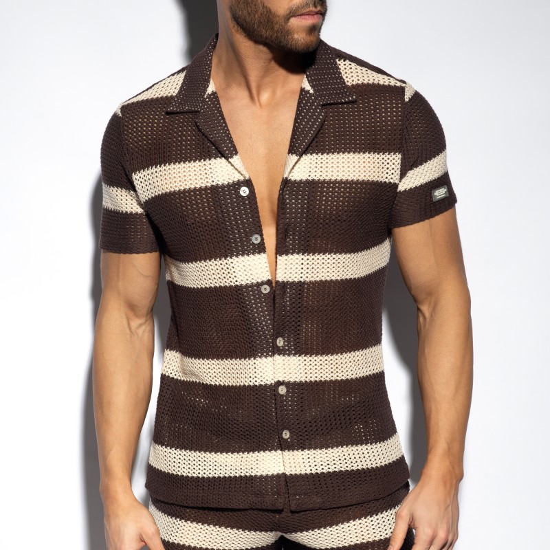 Choco Camicia all'uncinetto in edizione limitata - ES collection : ... Choco Camicia all'uncinetto in edizione limitata - ES collection : ...