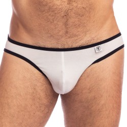 Slip, Tanga de la marque L HOMME INVISIBLE - Soft Touch Classic - Micro Slip L Homme Invisible Blanc - Ref : UW34 PER 002