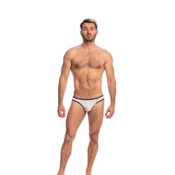 Slip, Tanga de la marque L HOMME INVISIBLE - Soft Touch Classic - Micro Slip L Homme Invisible Blanc - Ref : UW34 PER 002