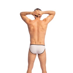 Slip, Tanga de la marque L HOMME INVISIBLE - Soft Touch Classic - Micro Slip L Homme Invisible Blanc - Ref : UW34 PER 002