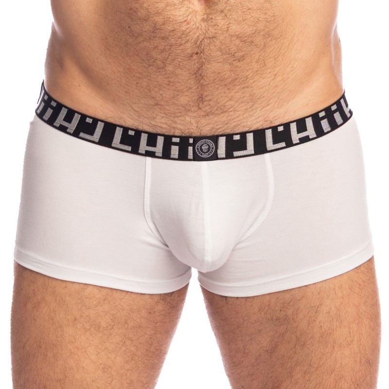 Boxer, shorty de la marque L HOMME INVISIBLE - Soft Touch Classic - Hipster Push-Up L Homme Invisible Blanc - Ref : MY39 PER 002