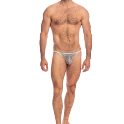 String de la marque L HOMME INVISIBLE - Aqua - String Striptease L Homme Invisible - Ref : UW08 AQU 203