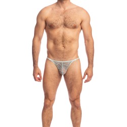 String de la marque L HOMME INVISIBLE - Aqua - String Striptease L Homme Invisible - Ref : UW08 AQU 203