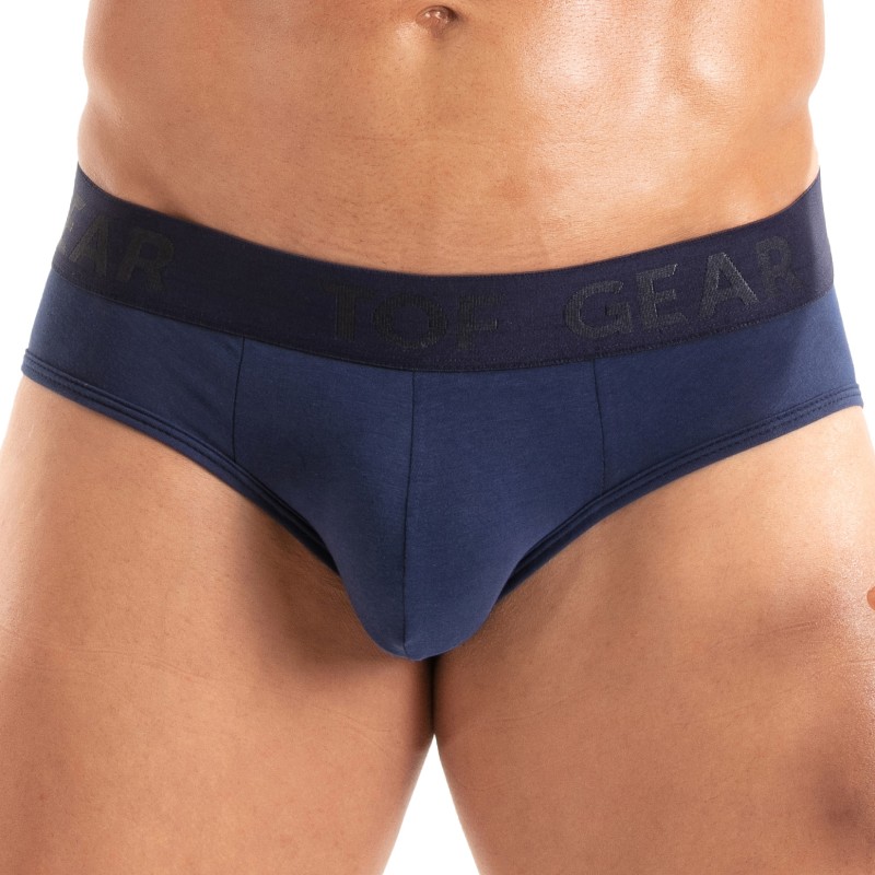 Slip, Tanga de la marque TOF PARIS - Slip Access Tof Paris - Bleu Marine - Ref : TOF557BUM