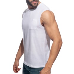 Tank top of the brand ADDICTED - Débardeur Basic - Blanc - Ref : AD531 C01
