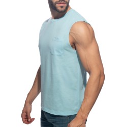 Tank top der Marke ADDICTED - Basic Tank Top - Himmelblau - Ref : AD531 C23