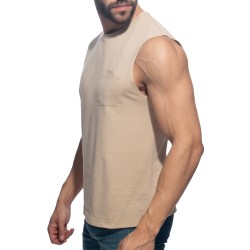 Tank top der Marke ADDICTED - Basic Tank Top - Beige - Ref : AD531 C28