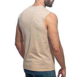 Basic Tank Top - Beige - ADDICTED : Verkauf von Tank top für Männer...