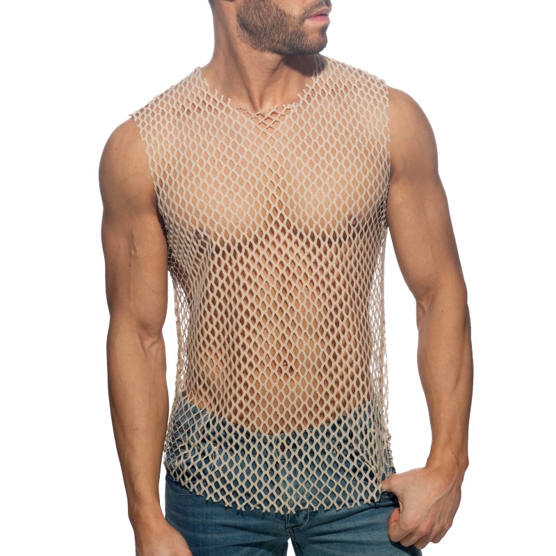 Débardeur de la marque ADDICTED - Débardeur Flamboyant - Beige - Ref : ADP11 C28 Débardeur de la marque ADDICTED - Débardeur Flamboyant - Beige - Ref : ADP11 C28