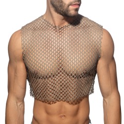 Canotta del marchio ADDICTED - Crop Top Flamboyant - Noir - Ref : ADP12 C10