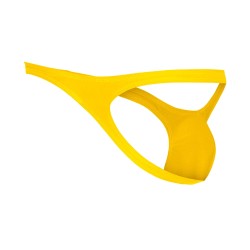 String de la marque CUT4MEN - String Cut4men Bulge - jaune - Ref : C4MSPXBUL02 BRIGHTYELLOW